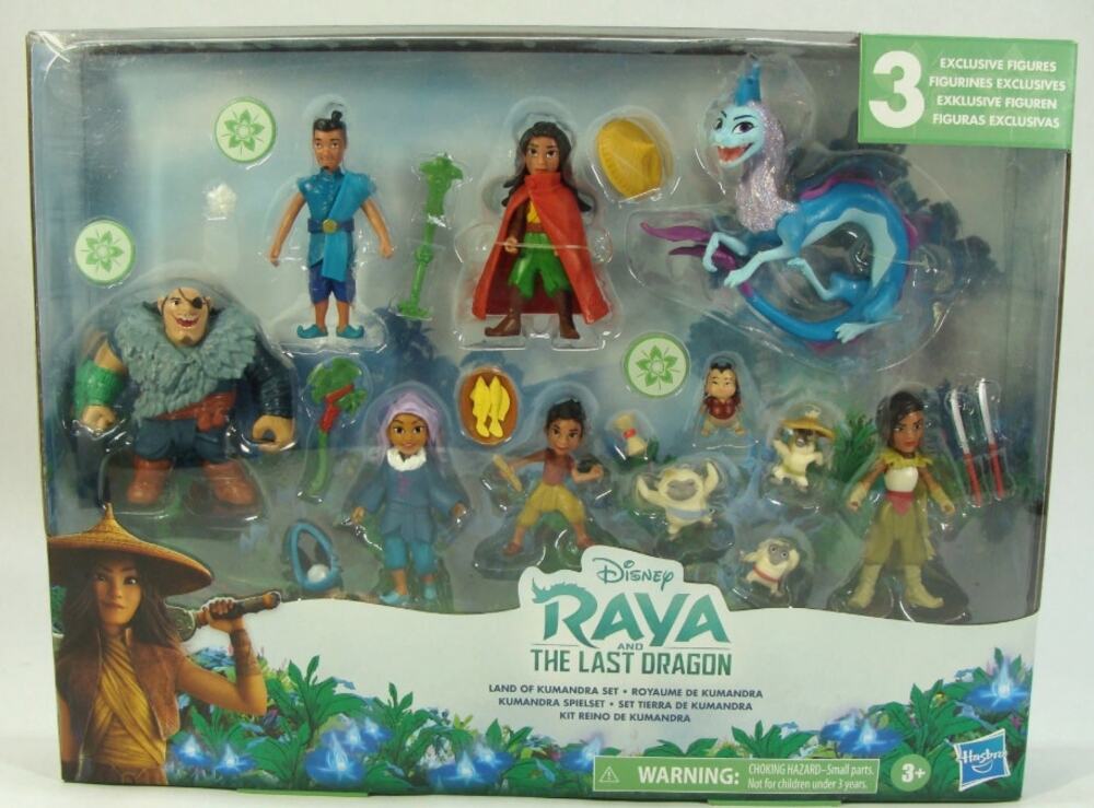 Disney Raya & the Last Dragon Land of Kumandra Set  Dolls + Accessories NWT